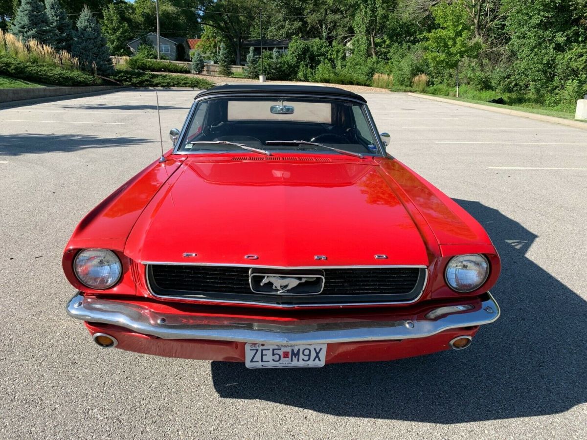 1966 Yellow Ford Mustang Convertible