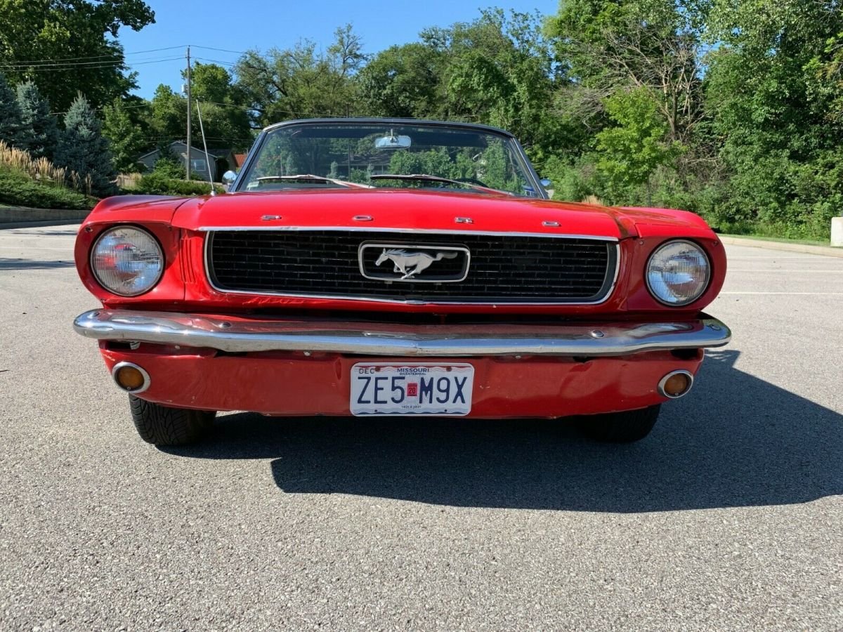 1966 Yellow Ford Mustang Convertible