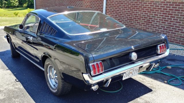 1966 Black Ford Mustang Fastback