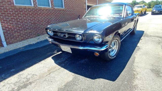 1966 Black Ford Mustang Fastback