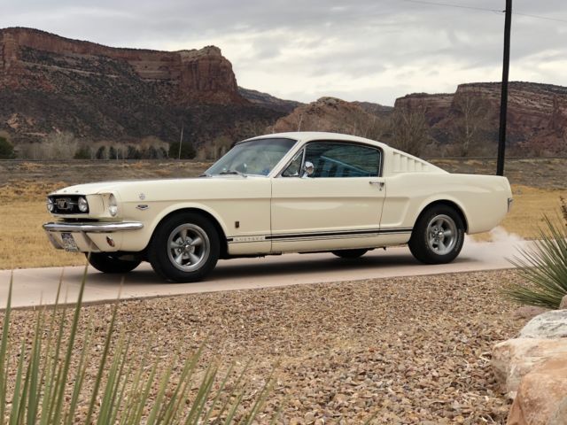 1966 White Ford Mustang Fastback