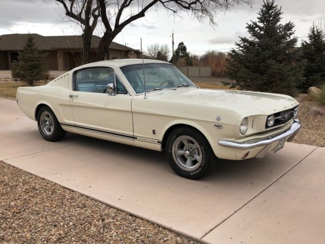1966 White Ford Mustang Fastback