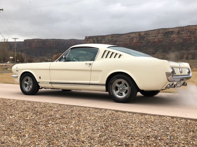 1966 White Ford Mustang Fastback