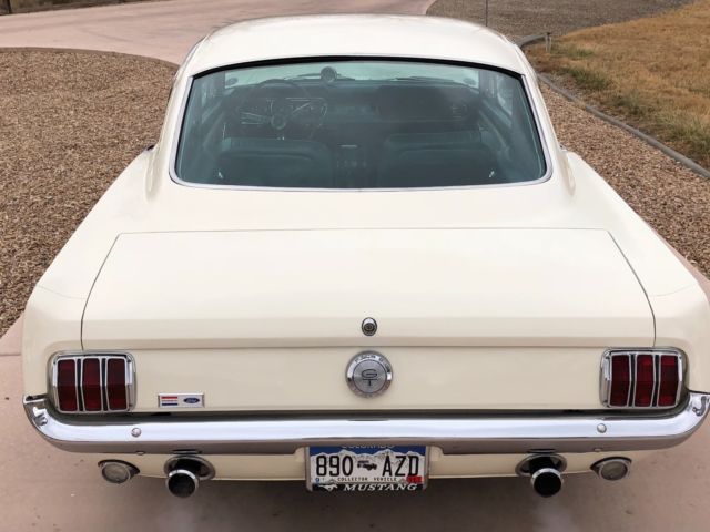 1966 White Ford Mustang Fastback