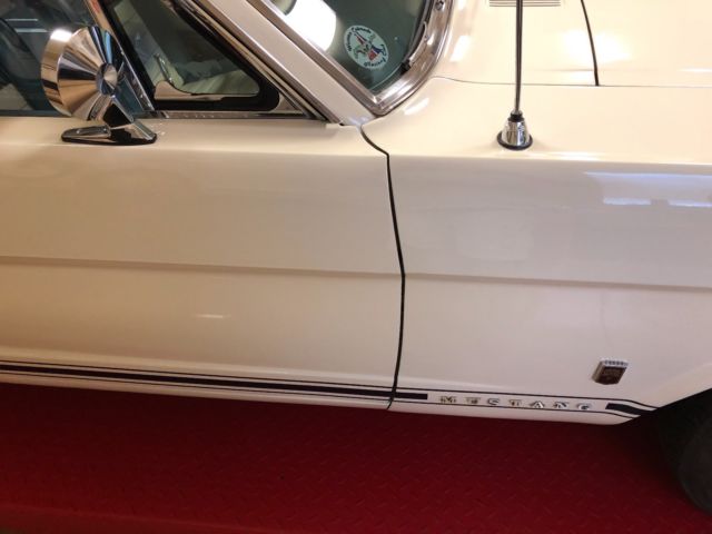 1966 White Ford Mustang Fastback