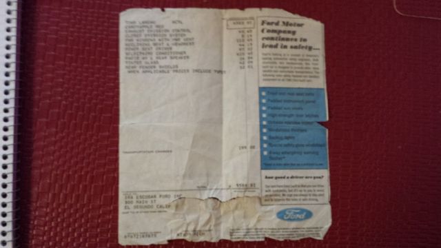 1966 Red Ford Thunderbird