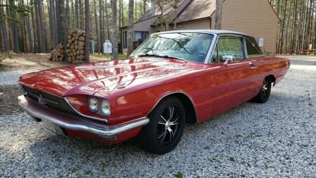 1966 Red Ford Thunderbird
