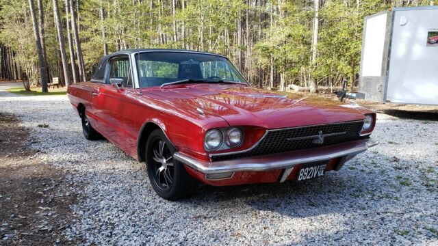 1966 Red Ford Thunderbird