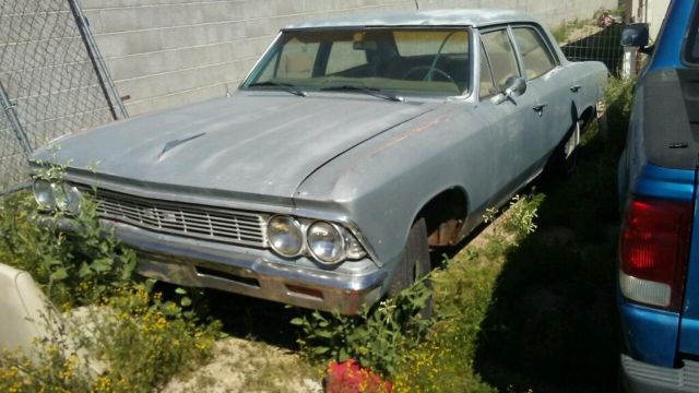 1966 Blue Chevrolet Chevelle sedan