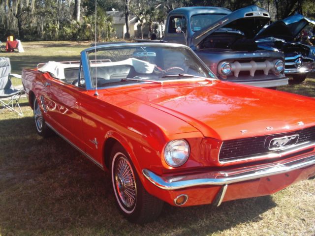 1966 Red Ford Mustang