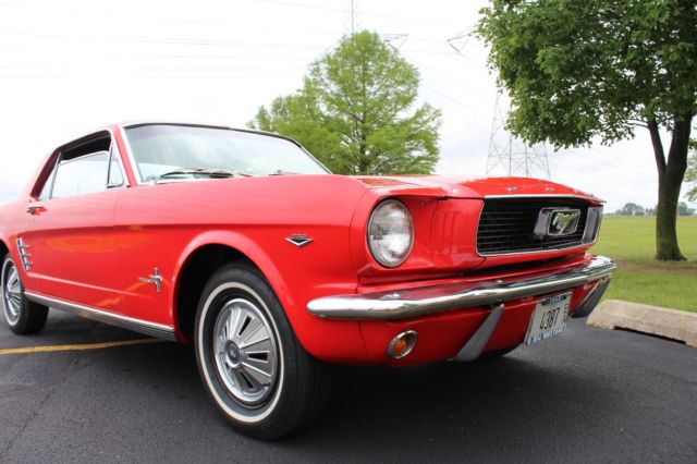 1966 Red Ford Mustang Coupe
