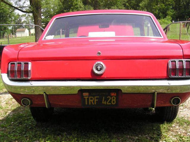 1966 Red Ford Mustang Coupe