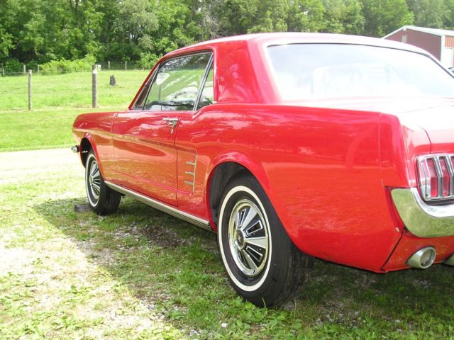 1966 Red Ford Mustang Coupe