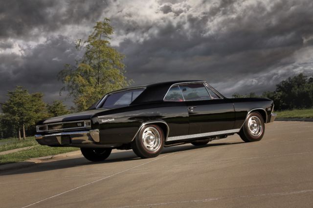 1966 Black Chevrolet Chevelle Coupe