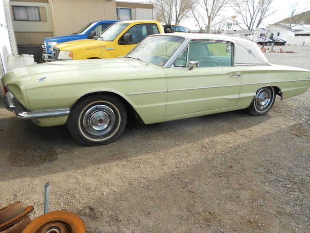 1966 honeydew yellow Ford Thunderbird Coupe