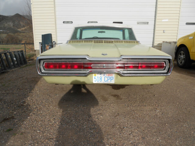 1966 honeydew yellow Ford Thunderbird Coupe