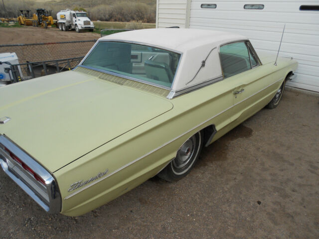 1966 honeydew yellow Ford Thunderbird Coupe