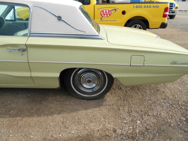 1966 honeydew yellow Ford Thunderbird Coupe