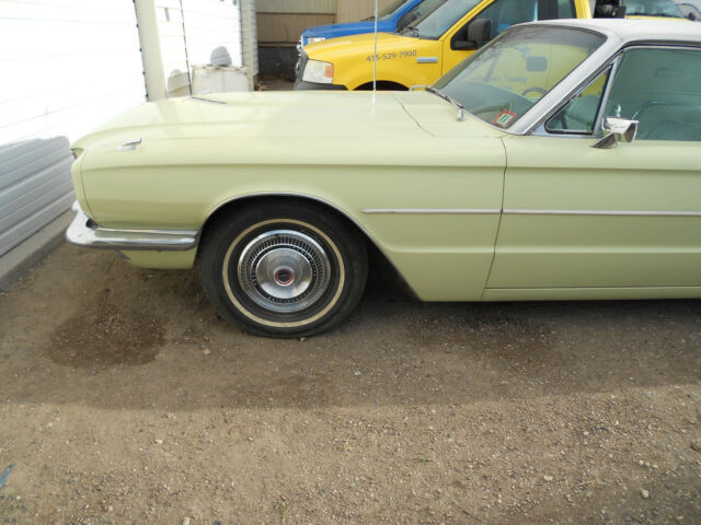 1966 honeydew yellow Ford Thunderbird Coupe