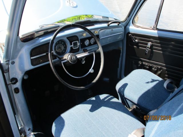 1966 Blue Volkswagen Beetle - Classic