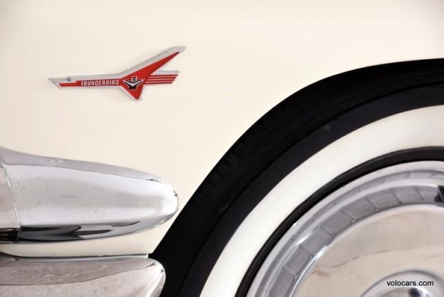 1956 White Ford Fairlane Sedan