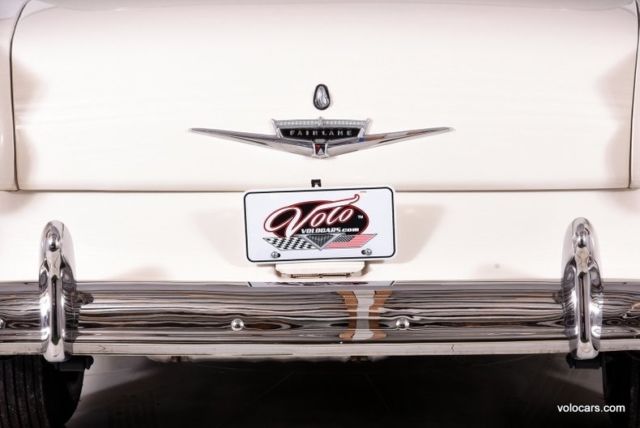 1956 White Ford Fairlane Sedan