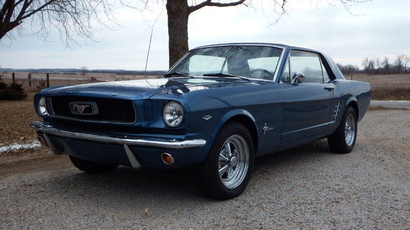 1966 Blue Ford Mustang Coupe