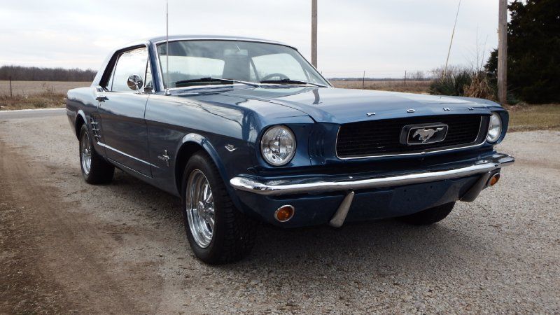 1966 Blue Ford Mustang Coupe