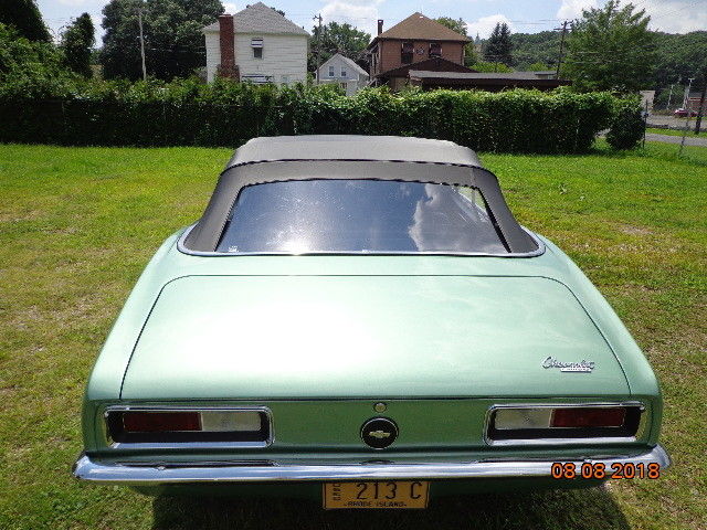 1967 Green Chevrolet Camaro Convertible