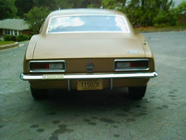 1967 Gold Chevrolet Camaro Coupe