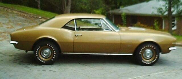 1967 Gold Chevrolet Camaro Coupe