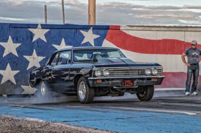 1967 Black Chevrolet Chevelle 2 door post