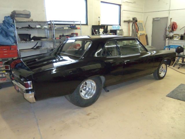 1967 Black Chevrolet Chevelle 2 door post