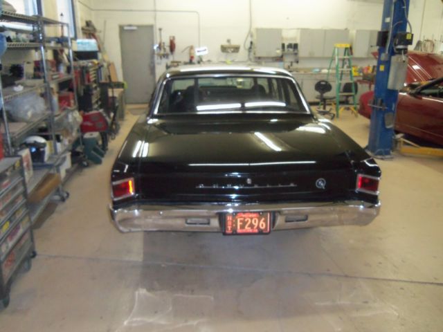 1967 Black Chevrolet Chevelle 2 door post