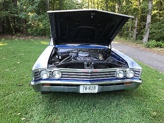 1967 Blue Chevrolet Chevelle Coupe