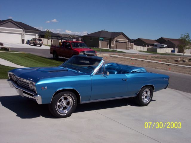 1967 White Chevrolet Chevelle Convertible