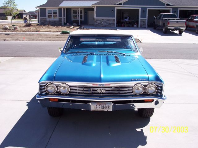 1967 White Chevrolet Chevelle Convertible