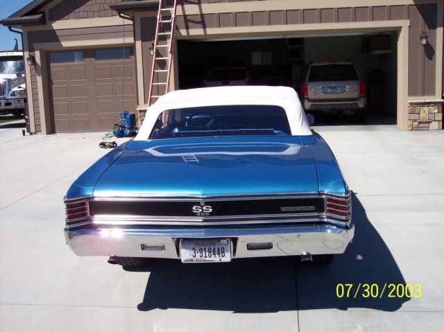 1967 White Chevrolet Chevelle Convertible