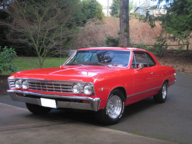 1967 Red Chevrolet Chevelle Coupe