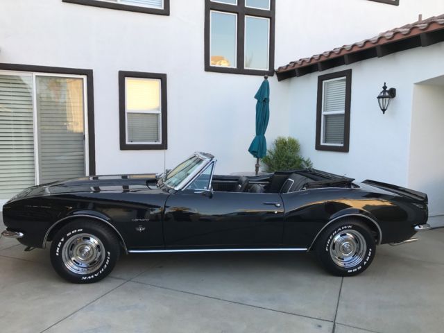 1967 Black Chevrolet Camaro Convertible