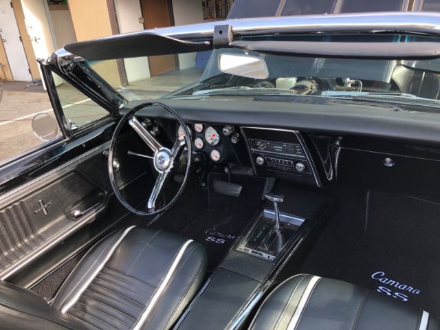 1967 Black Chevrolet Camaro Convertible