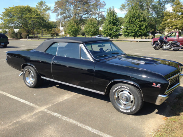 1967 Black Chevrolet Chevelle Convertible