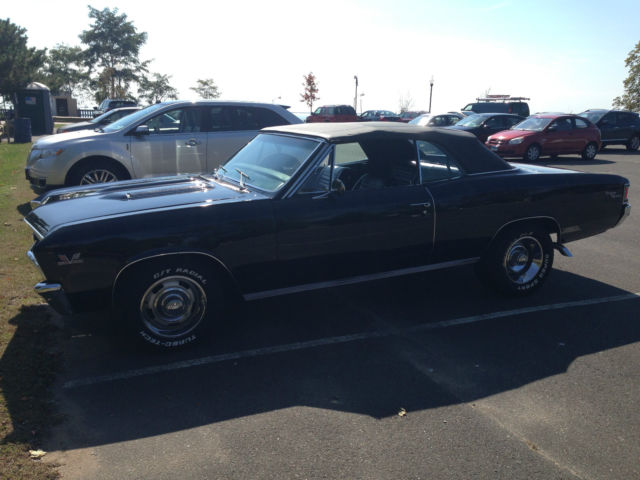 1967 Black Chevrolet Chevelle Convertible