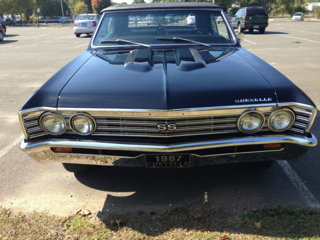 1967 Black Chevrolet Chevelle Convertible