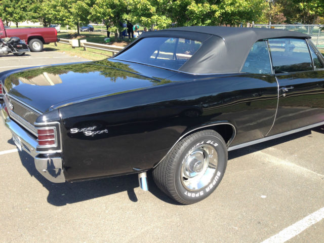1967 Black Chevrolet Chevelle Convertible