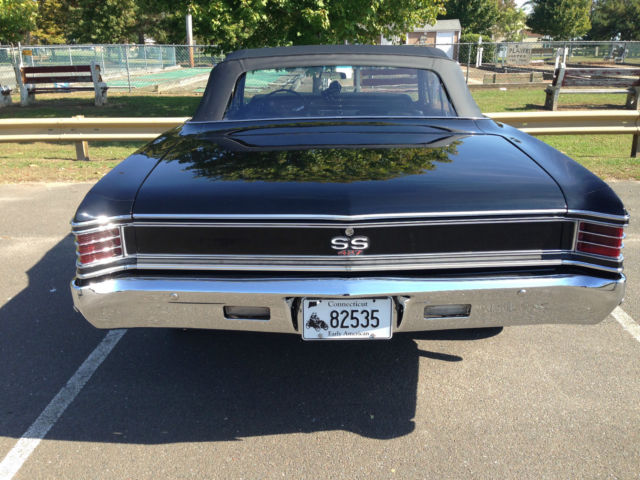 1967 Black Chevrolet Chevelle Convertible