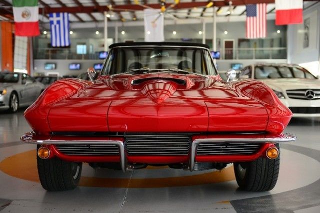 1966 Red Chevrolet Corvette Convertible