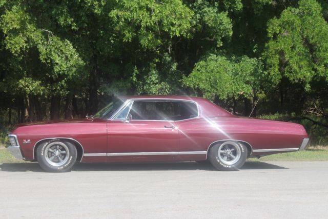 1967 Burgundy Chevrolet Capriceold Coupe