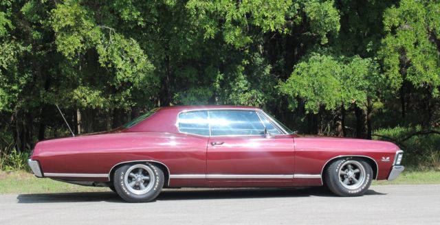 1967 Burgundy Chevrolet Capriceold Coupe