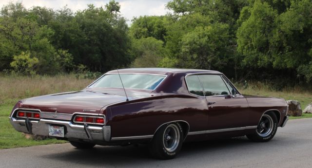 1967 Burgundy Chevrolet Capriceold Coupe